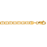 10K Yellow Gold 4.5mm Mariner 8 Chain Bracelet with Lobster Lock